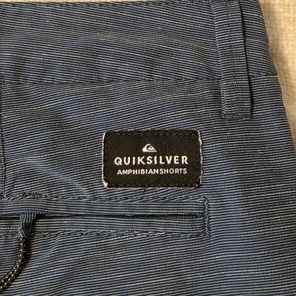 Quiksilver Amphibian Shorts Mens 34 Blue Hybrid Boardshorts Stretch Casual - Picture 3 of 5